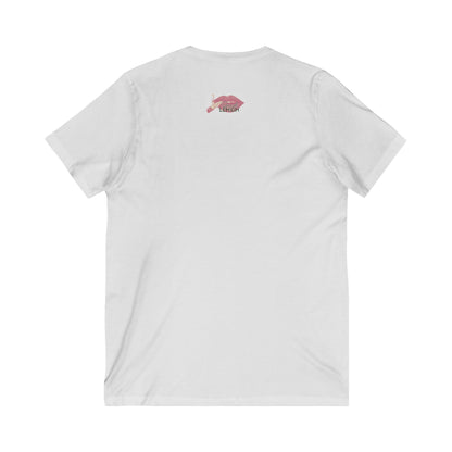 V-Neck Flowers Tee