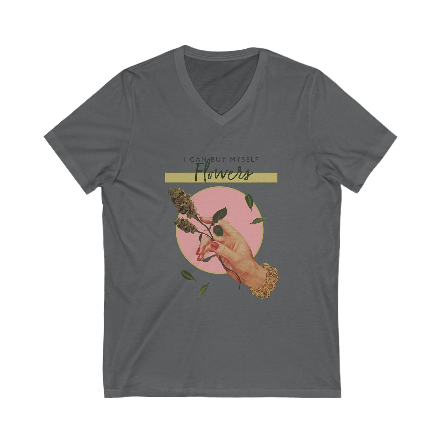 V-Neck Flowers Tee