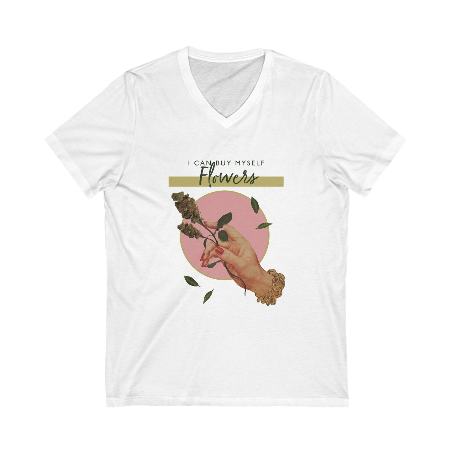 V-Neck Flowers Tee