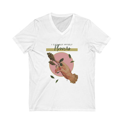 V-Neck Flowers Tee