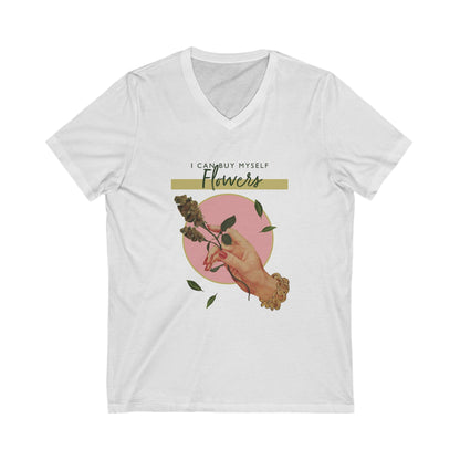 V-Neck Flowers Tee